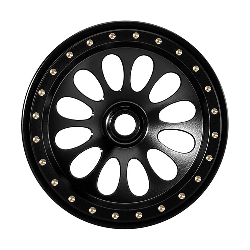 4 jantes en laiton noir ondulé Injora 0,7" D19 pour 1/30 SCX30 (W7005) - Image 8