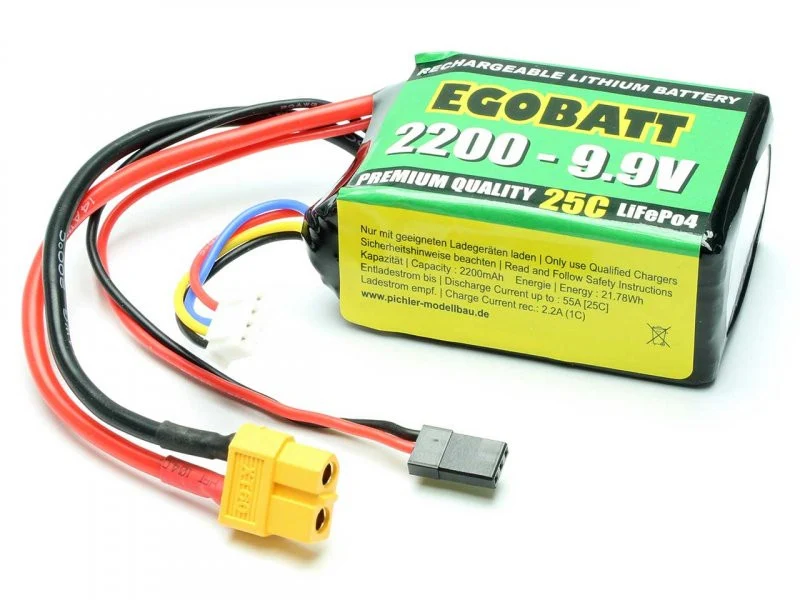 Accu LiFe Egobatt 2200mAh - 9.9V (25C)