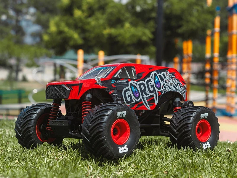 Arrma Monster Truck Gorgon GROM charbon 4X4 RTR 1/16 rouge - ARA2130T2 - Image 12