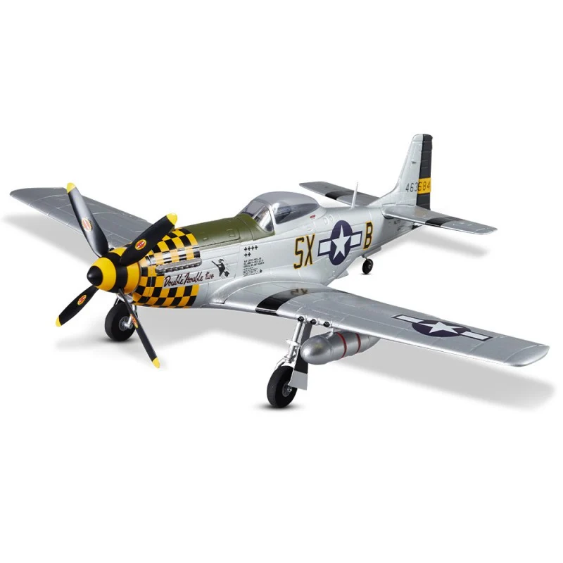 Avion RC 750mm P-51D Mustang Warbird PNP kit DB003PG