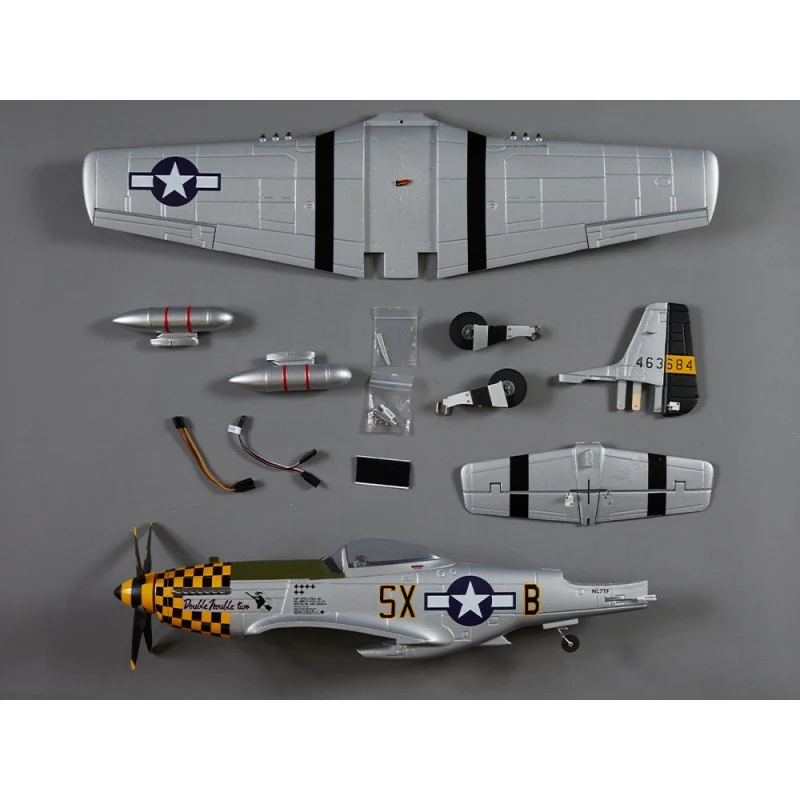 Avion RC 750mm P-51D Mustang Warbird PNP kit DB003PG - Image 11