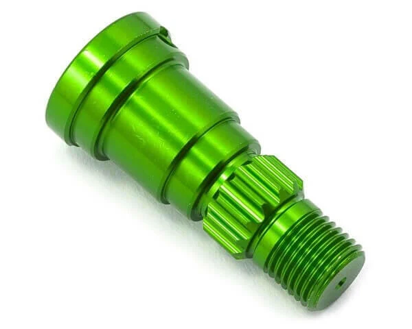 Axe de roue aluminium anodisé vert - Traxxas 7768G