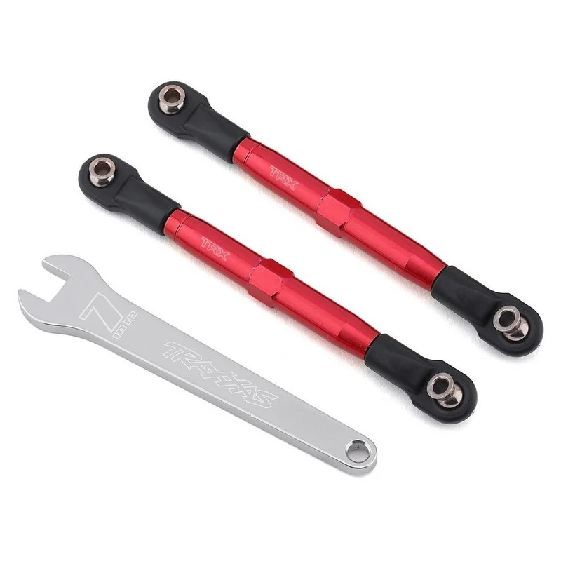 Biellettes de carrossage Avant 83mm anodisées rouge - Traxxas 3643R