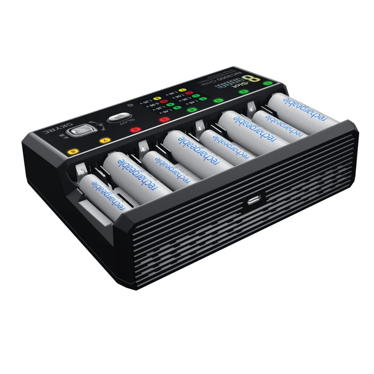 Chargeur octuple SkyRC NC3000 pour 8 piles AA/AAA DC 3A - 100228-01 - Image 3