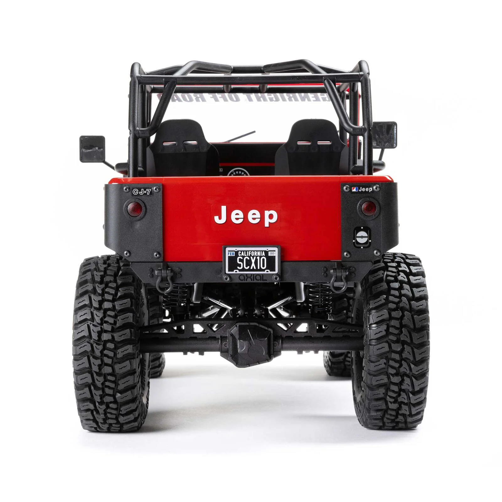 Crawler Axial 1/10 SCX10 III Jeep CJ-7 4WD charbon RTR - rouge AXI03008V2T1 - Image 11