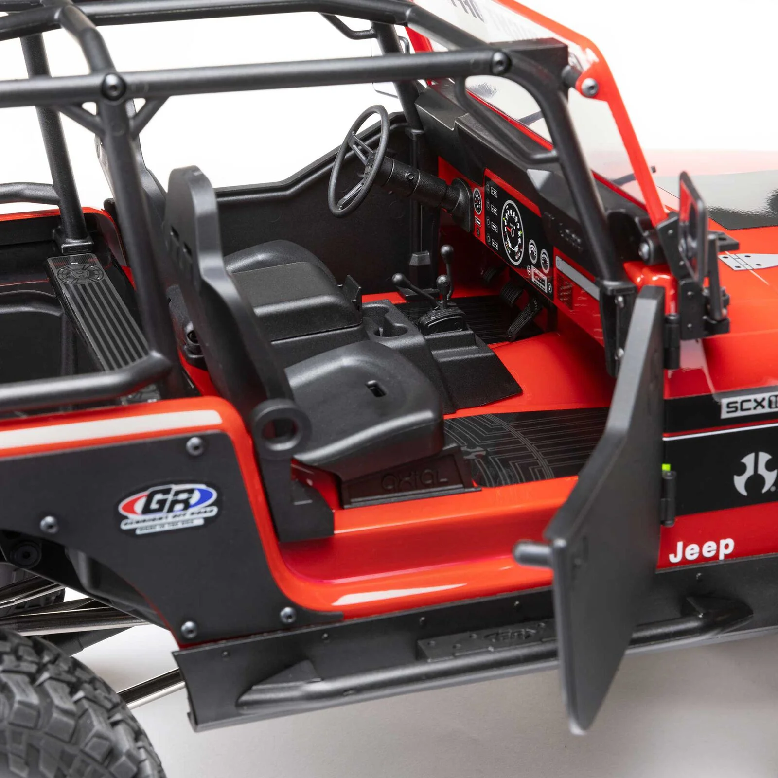 Crawler Axial 1/10 SCX10 III Jeep CJ-7 4WD charbon RTR - rouge AXI03008V2T1 - Image 15