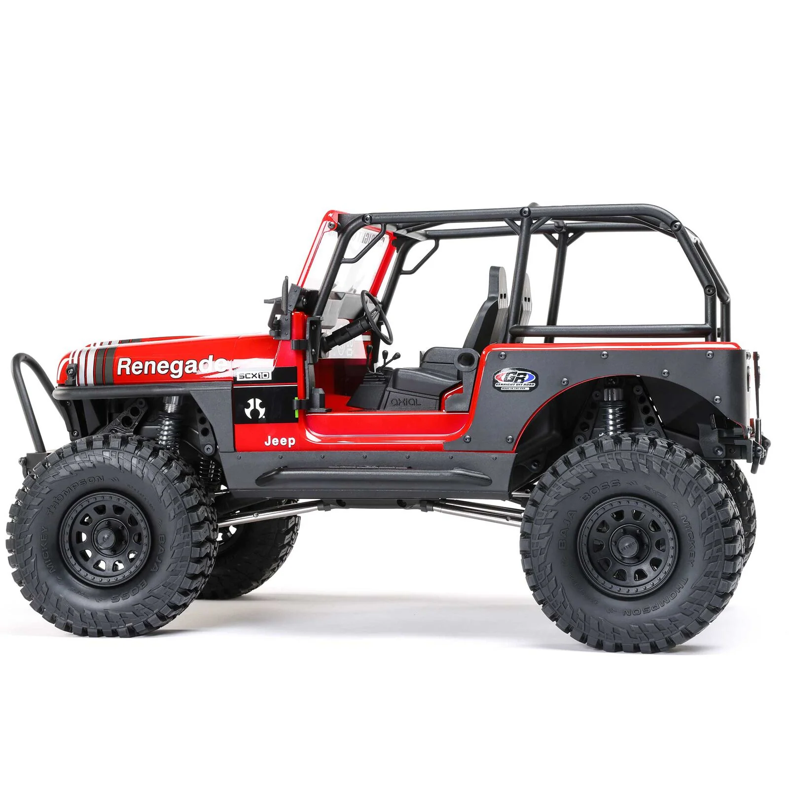 Crawler Axial 1/10 SCX10 III Jeep CJ-7 4WD charbon RTR - rouge AXI03008V2T1 - Image 9