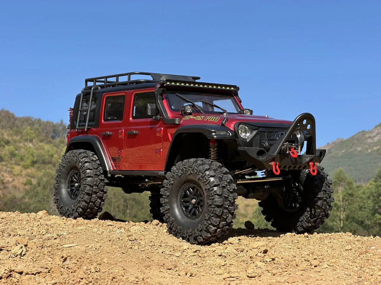 DF Models Crawler RC DF-04S PRO 1/10 Scale rouge métal – Brushless RTR - Image 11