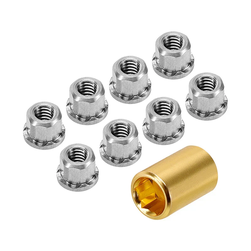 Écrous Injora M2 en acier inoxydable pour SCX30 1/30