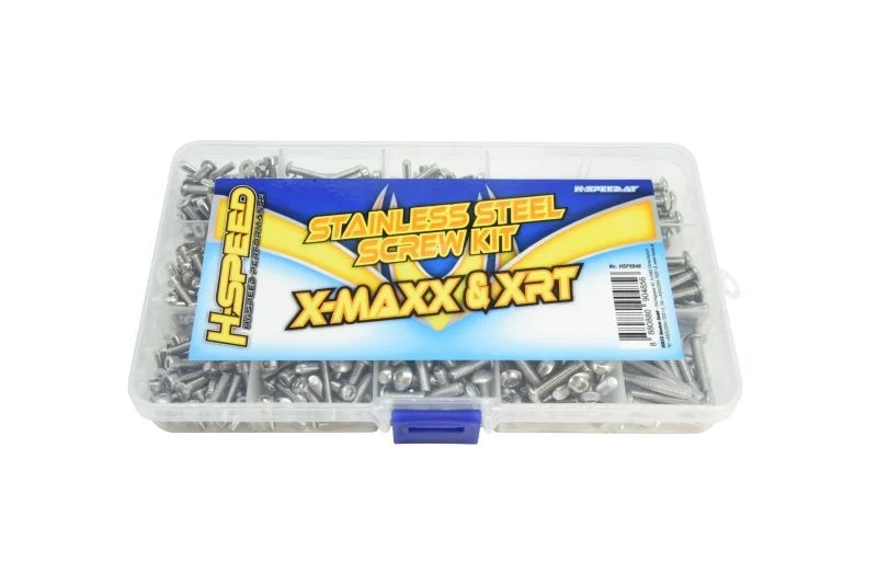 Jeu de vis en acier inoxydable pour X-Maxx et XRT