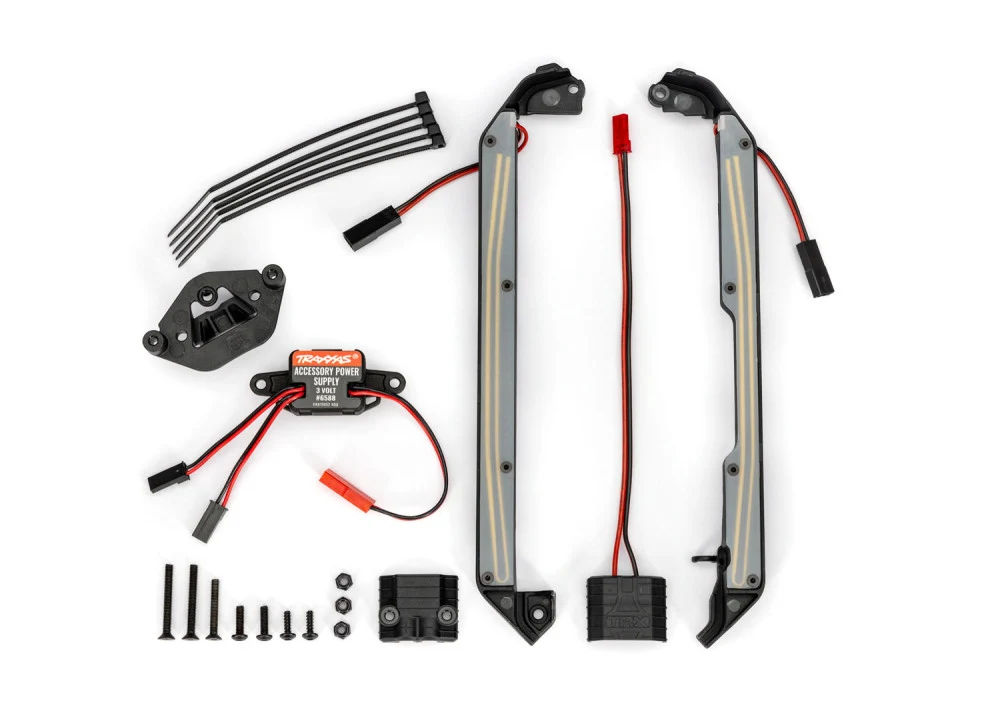 Kit d'éclairage LED pour bas de caisse bleu 4-Tec - Traxxas 10590-BLUE - Image 3