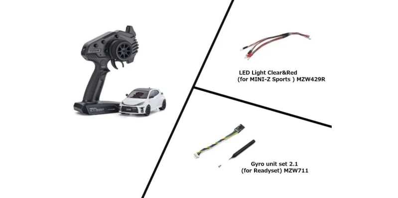 Kyosho Mini-Z MR04 RWD Toyota Yaris Gyro & LED (KT531P) K.32360PW - Image 3