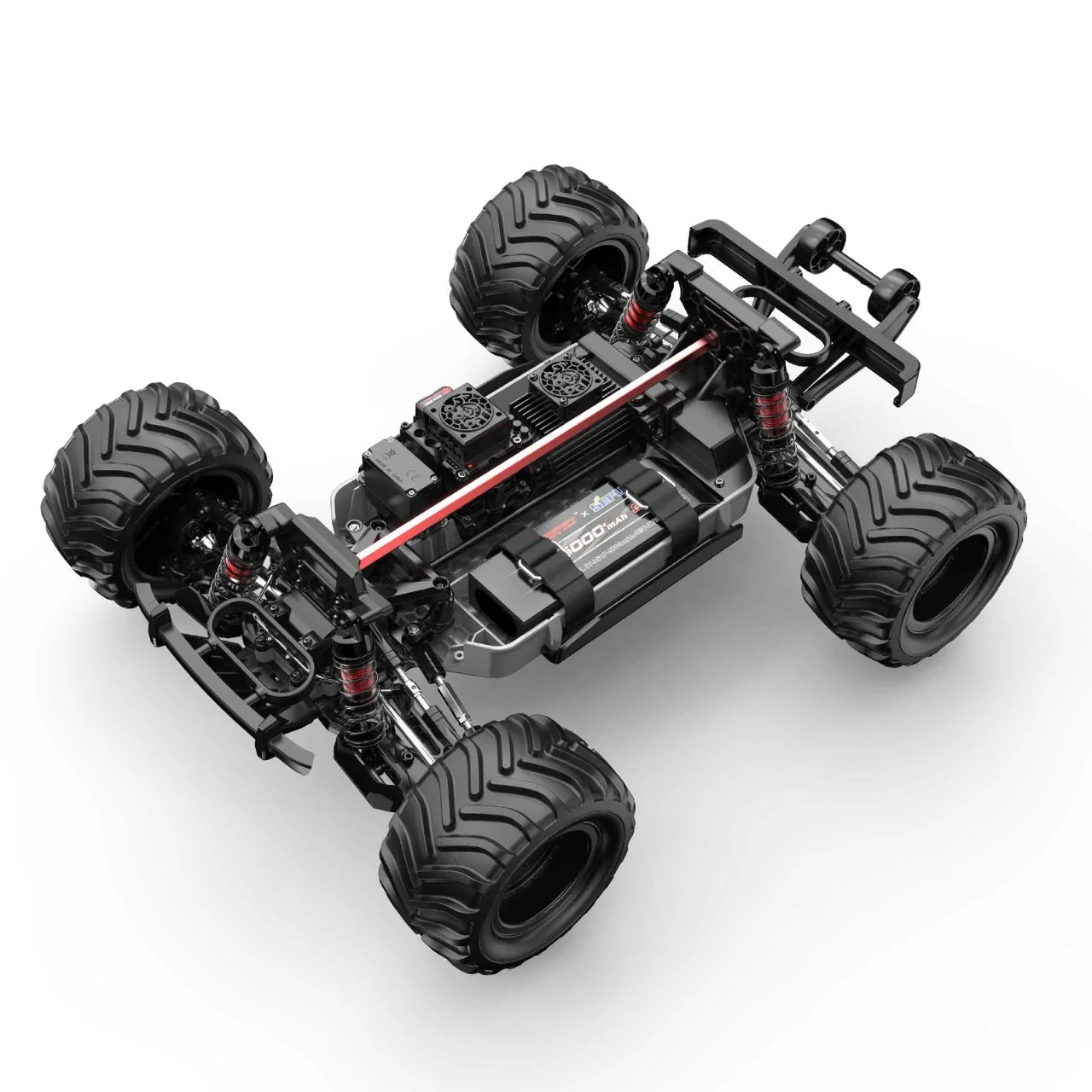 Monster truck brushless 4WD RTR MJX Hyper GO 10210 jaune 1/10 - Image 8