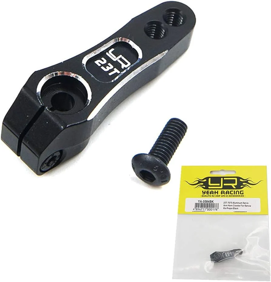 Palonnier servo double en aluminium 23T noir - Image 3