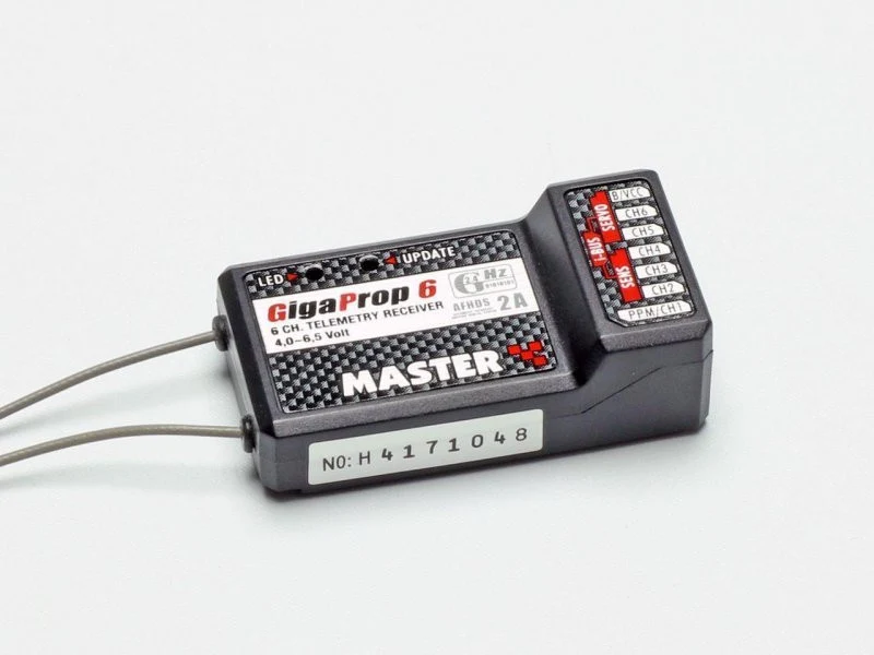 Radiocommande 6 voies MASTER GigaProp 6 (Mode 1+3) - Image 2
