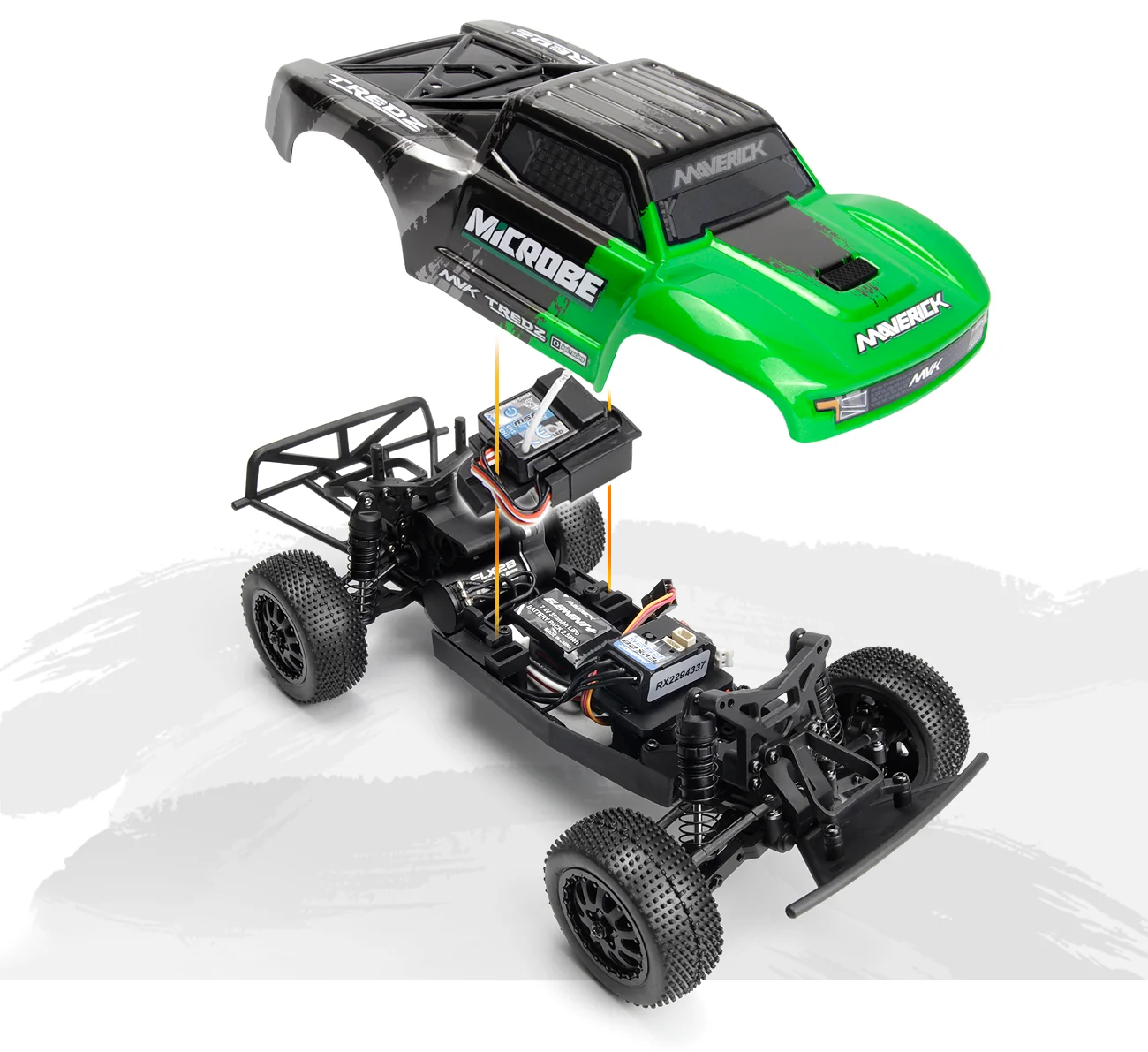 Short course 1/24 Maverick Microbe RC vert – MV151503 - Image 8