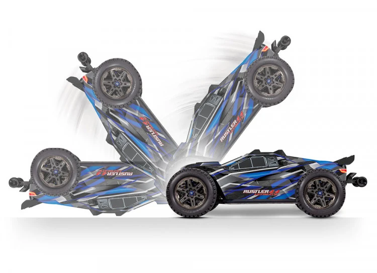 Traxxas Rustler 4x4 Ultimate VXL vert 1/10 RTR - 67097-4 - Image 10