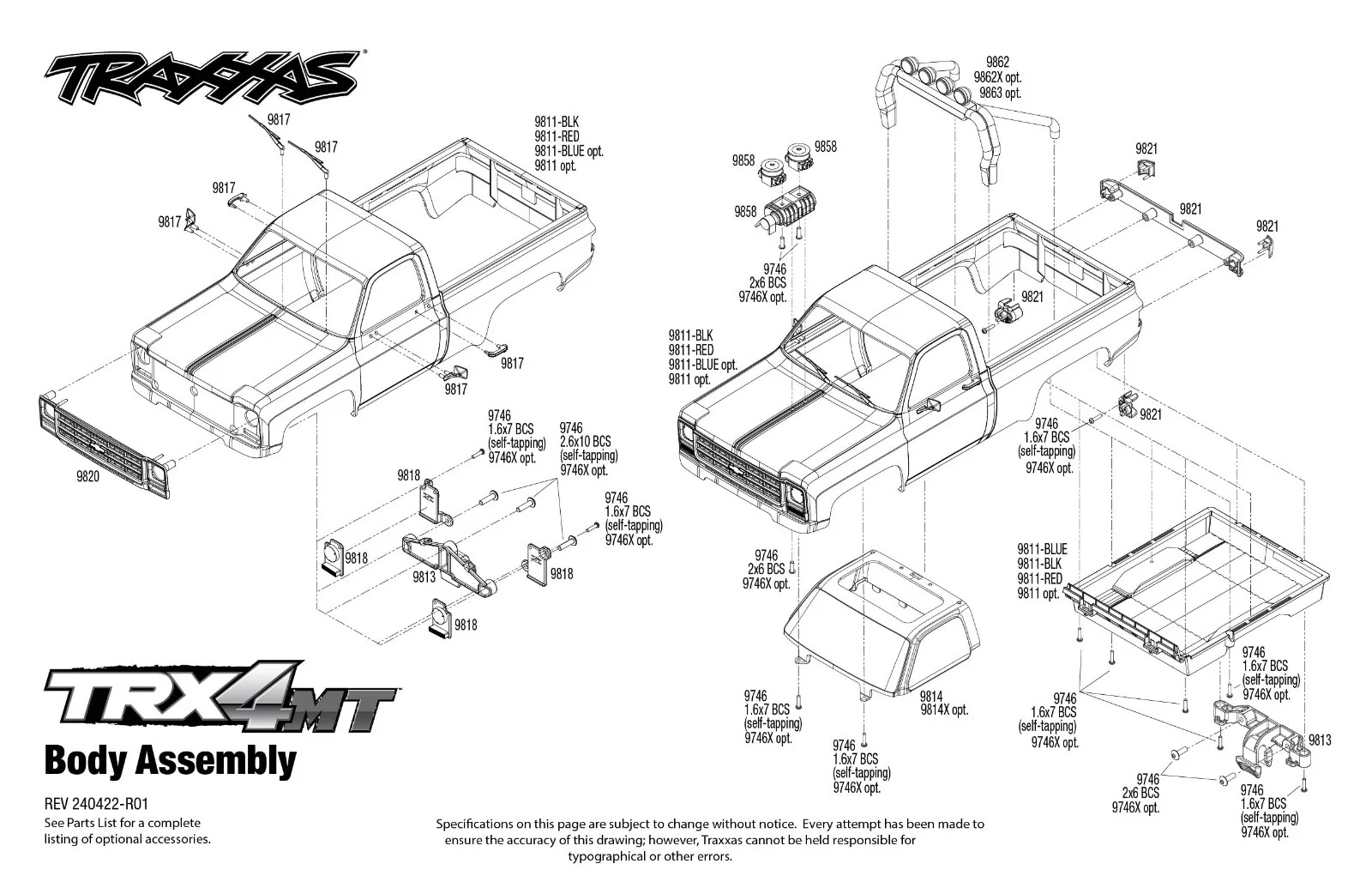 Traxxas TRX-4MT K10 monster truck 1/18 RTR - 98064-1 rouge - Image 12
