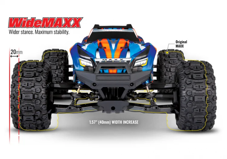 Traxxas WideMAXX 4S Vert 4WD TQi TSM RTR 89086-4 - Image 6