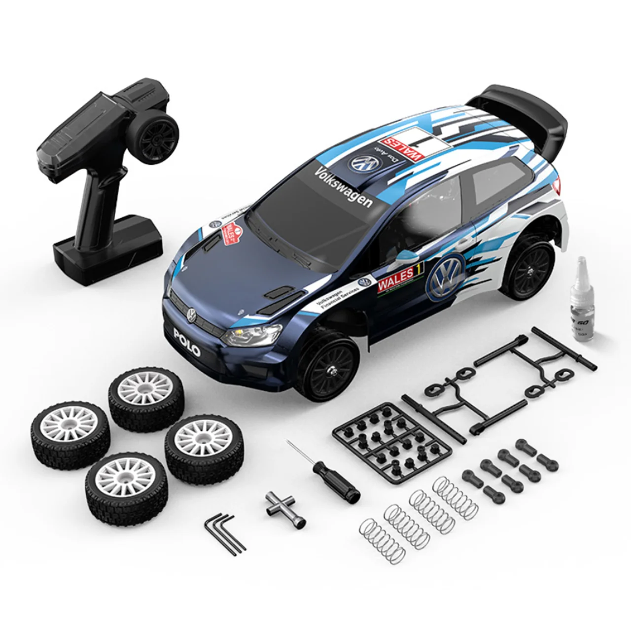 Voiture de rallye Volkswagen Polo R WRC 4WD MJX Hyper GO 10304 1/10 - Image 6